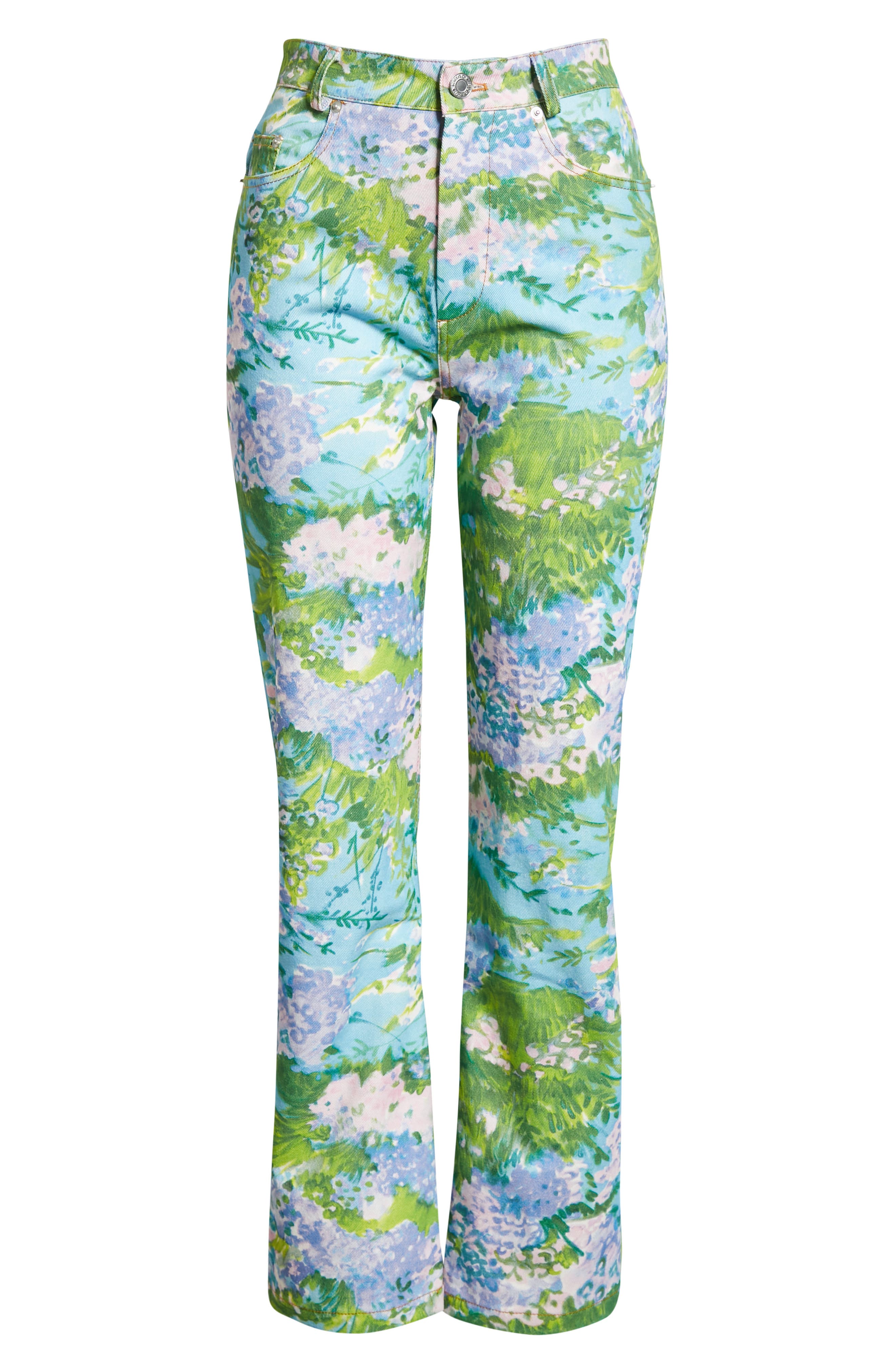Richard Quinn Runway Floral Print Slim 