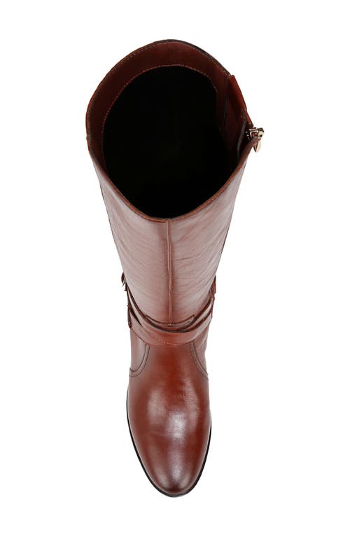 Naturalizer Women's Rena 2 Extra Wide Calf Knee High Block Heel Riding Boots In Deep Saddle Brown