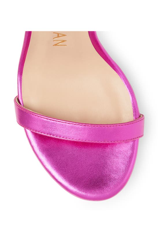 Stuart Weitzman Nudistcurve Hollywood Ankle-strap Platform Sandals In Azalea