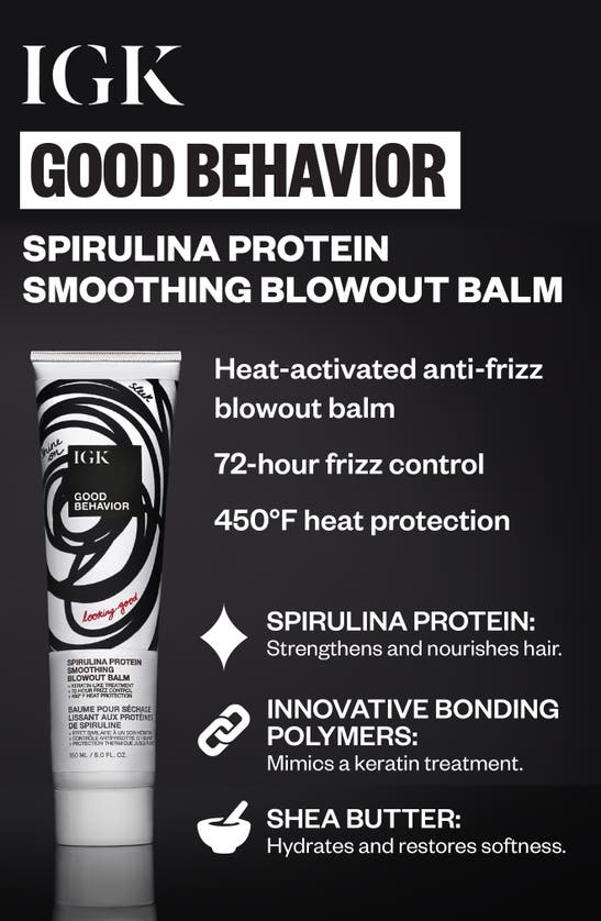 Igk Good Behavior Spirulina Protein Smoothing Blowout Balm