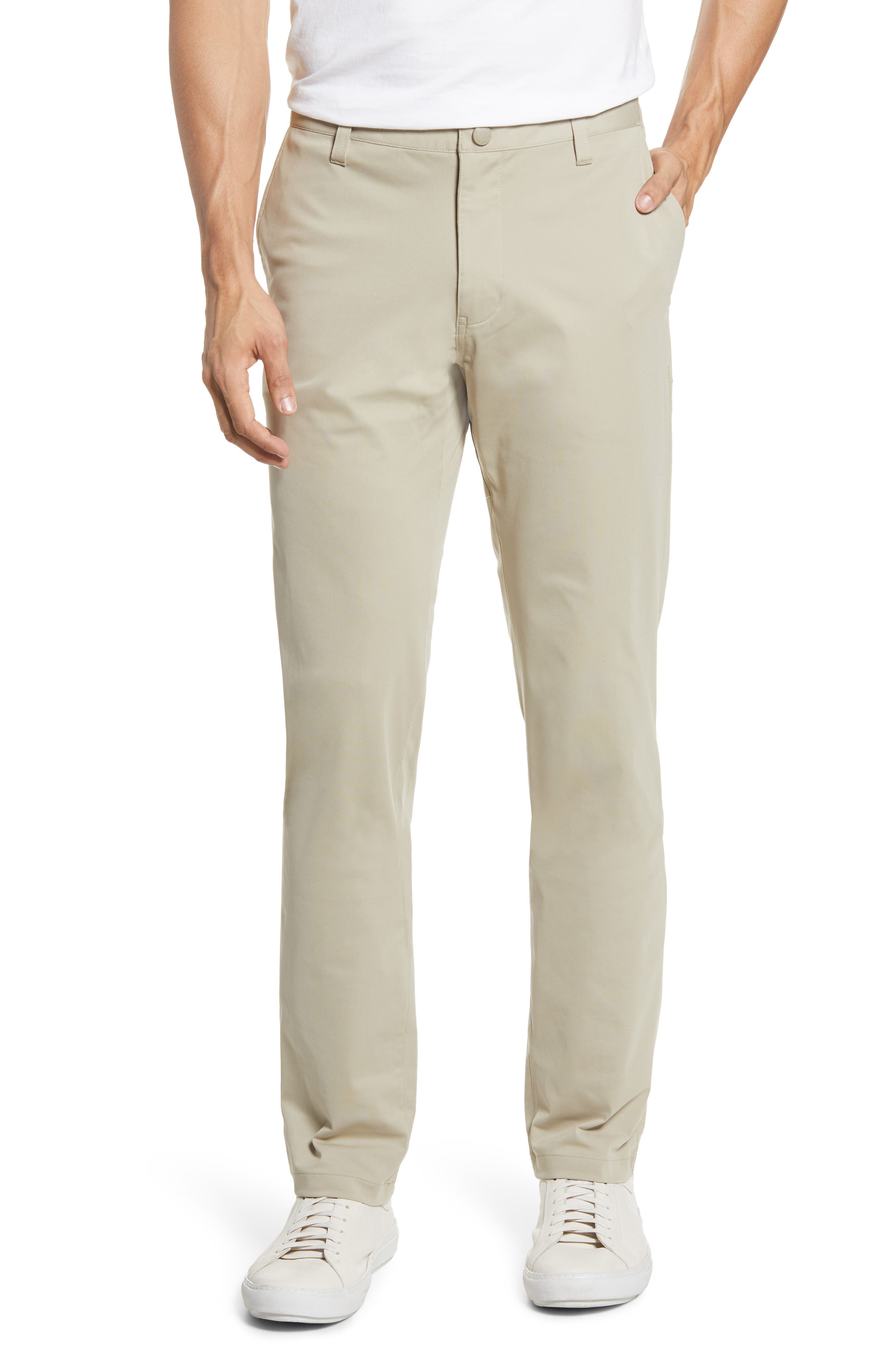 fitted khaki pants