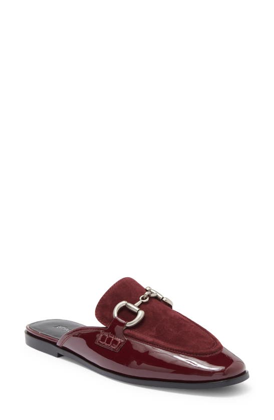 Shop Jeffrey Campbell Textbook Mule In Wine Patent Wine Suede