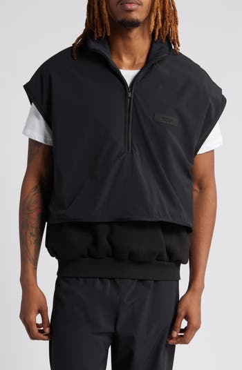 Half Zip Fleece & Nylon Vest