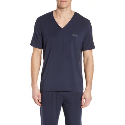 Boss Regular Fit V-Neck T-Shirt, Blue