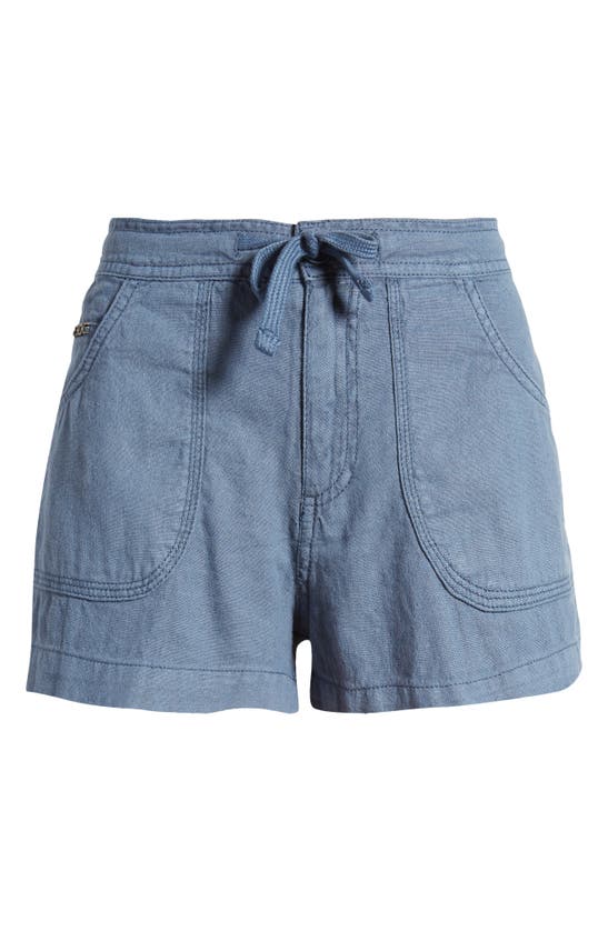 Shop Bdg Urban Outfitters Linen Drawstring Shorts In Blue