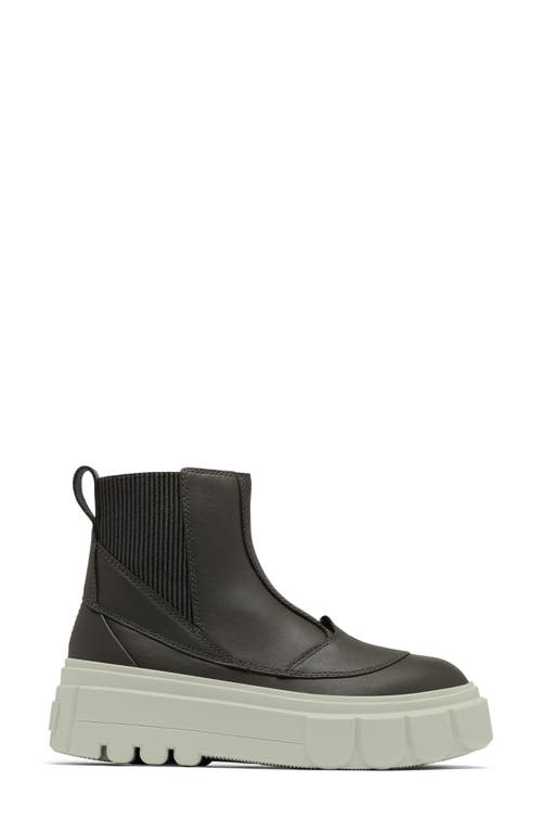 Sorel Waterproof Platform Chelsea Boot In Jet/pixel