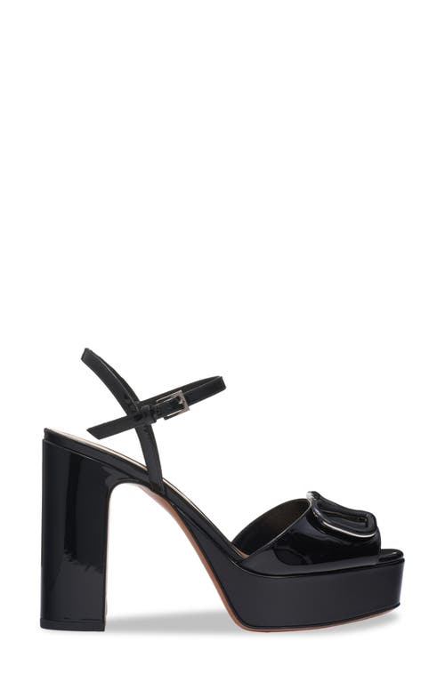 Shop Valentino Garavani Vlogo Signature Platform Sandal In Nero