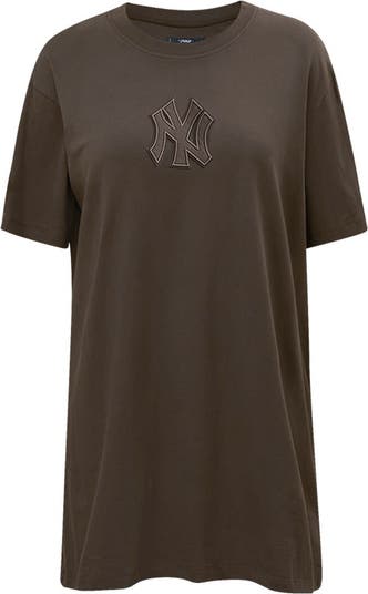 Houston Astros Pro Standard Women's Neutral T-Shirt Dress - Brown