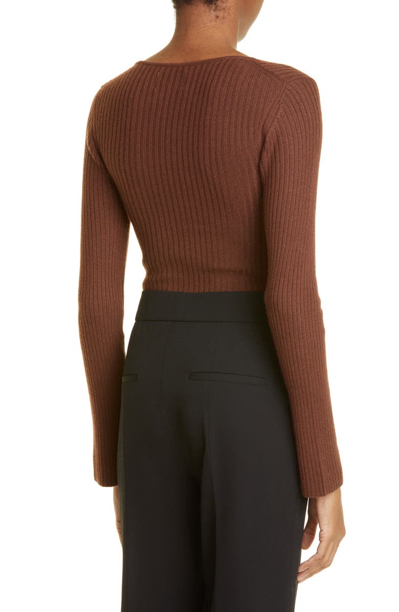 Loulou Studio Ribbed Crop Wool & Cashmere Sweater | Nordstrom