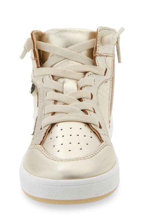 Shop Old Soles Kids' Starling Metallic High Top Sneaker In Gold/silver/nacardo Blanco