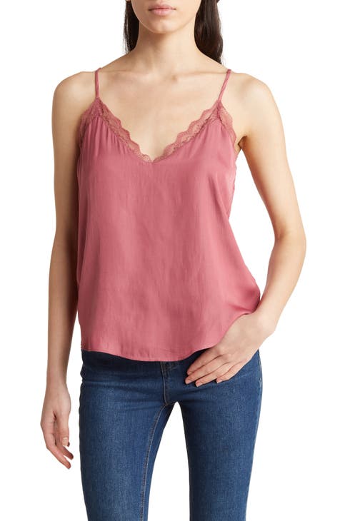 Camisole - Buy Women & Girl Hot Pink camisole with Transparent & Halter Neck
