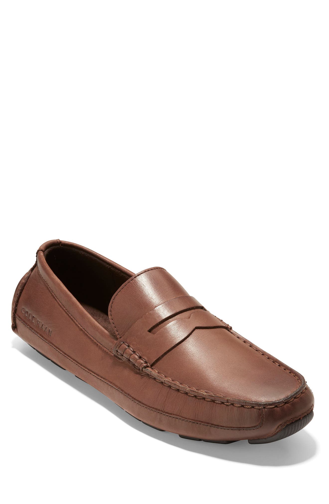 leather mens slip ons