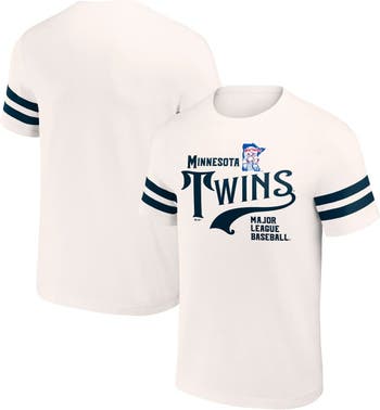 Darius Rucker Collection by Fanatics Men's Darius Rucker Collection by  Fanatics Cream Minnesota Twins Yarn Dye Vintage T-Shirt