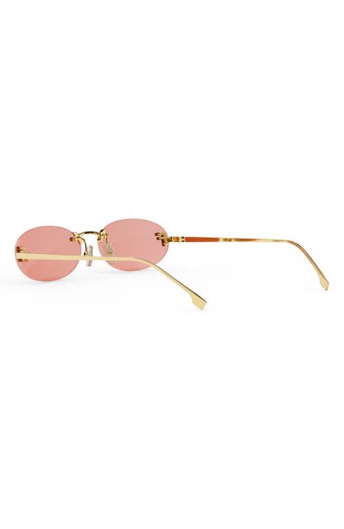 FENDI 'FENDI FIRST 54MM OVAL SUNGLASSES 