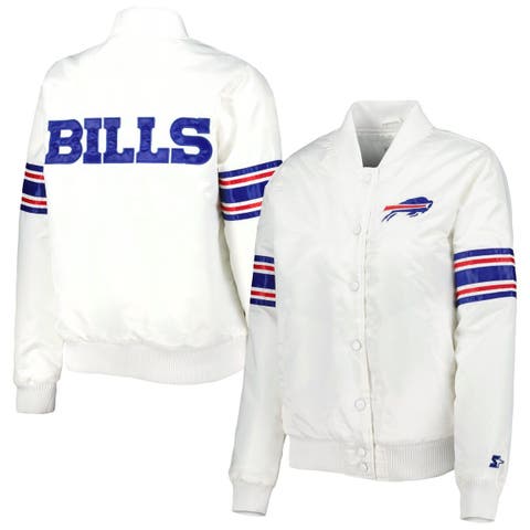 Buffalo Bills Tommy Hilfiger The Varsity Raglan Full-Snap Jacket -  White/Royal