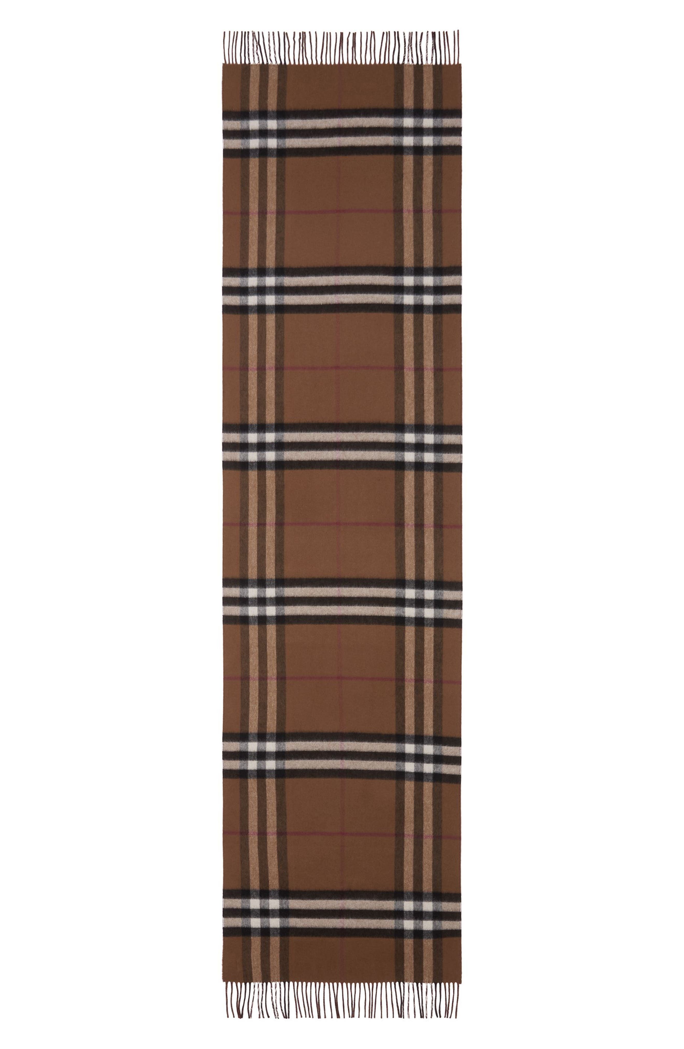 burberry brown giant check scarf