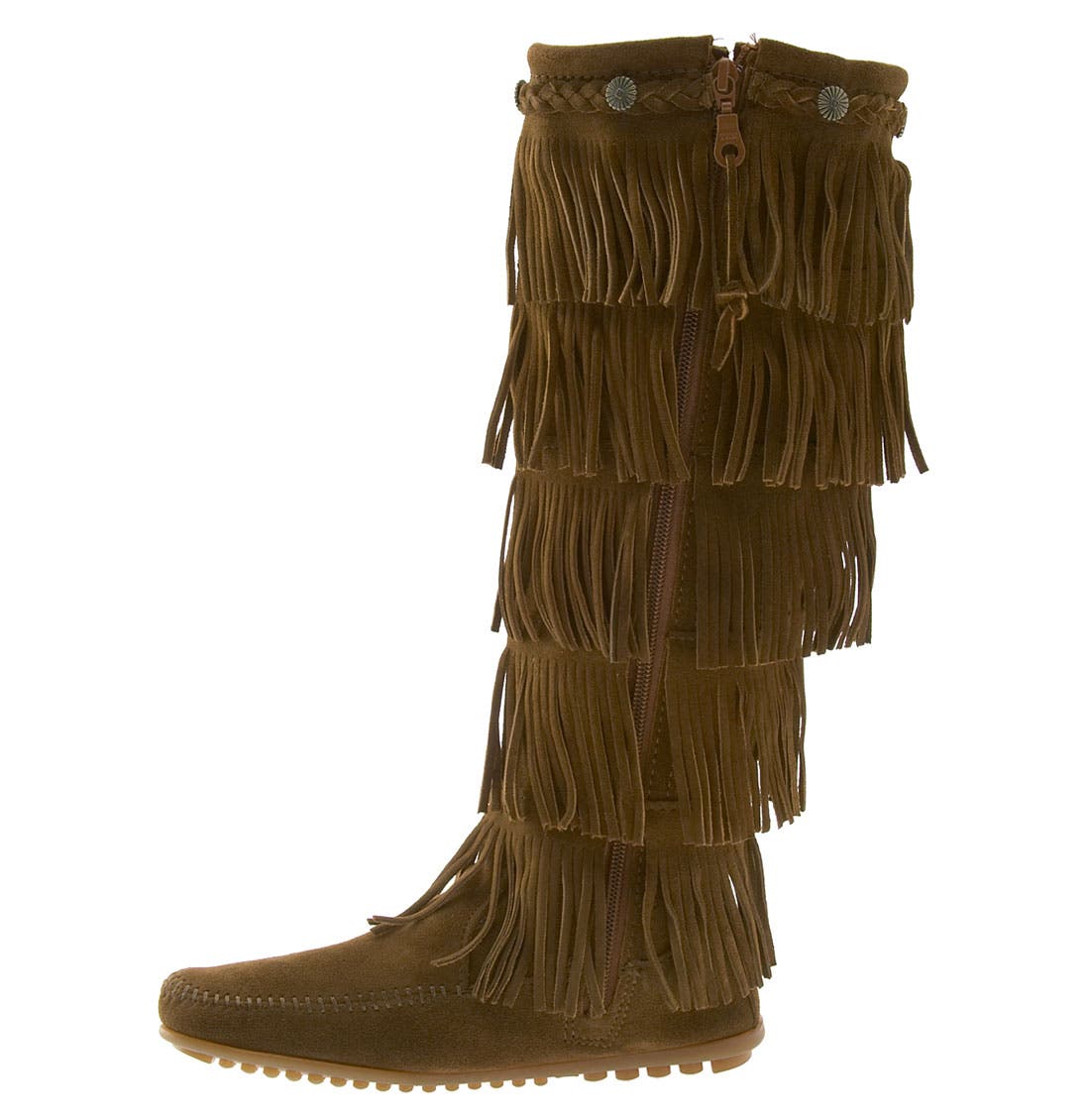 5 layer fringe minnetonka moccasins