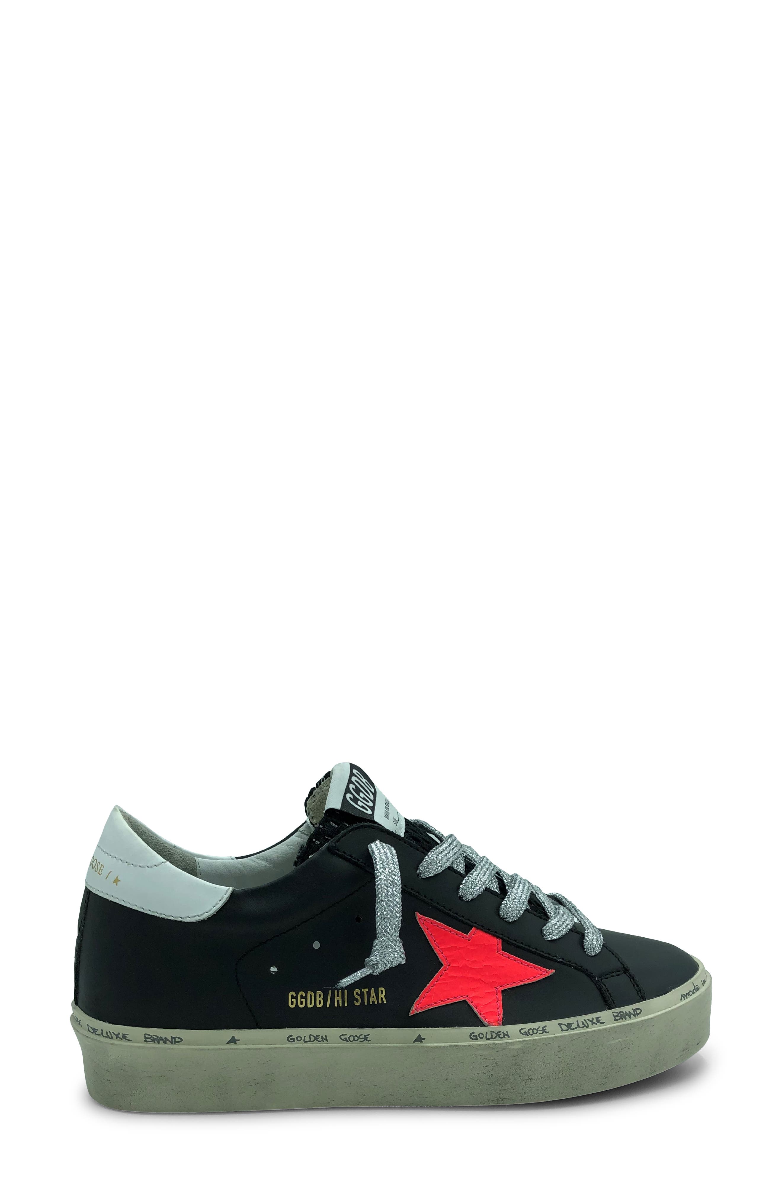 golden goose black platform sneakers