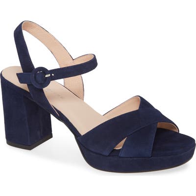 Patricia Green Selma Block Heel Sandal, Blue