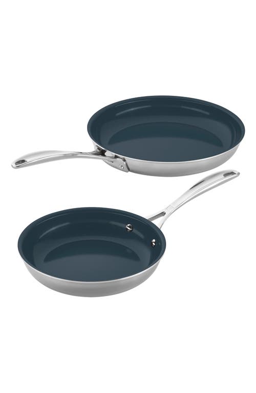 ZWILLING Clad CFX Stainless Steel Ceramic Nonstick Fry Pan 2-Piece Set at Nordstrom