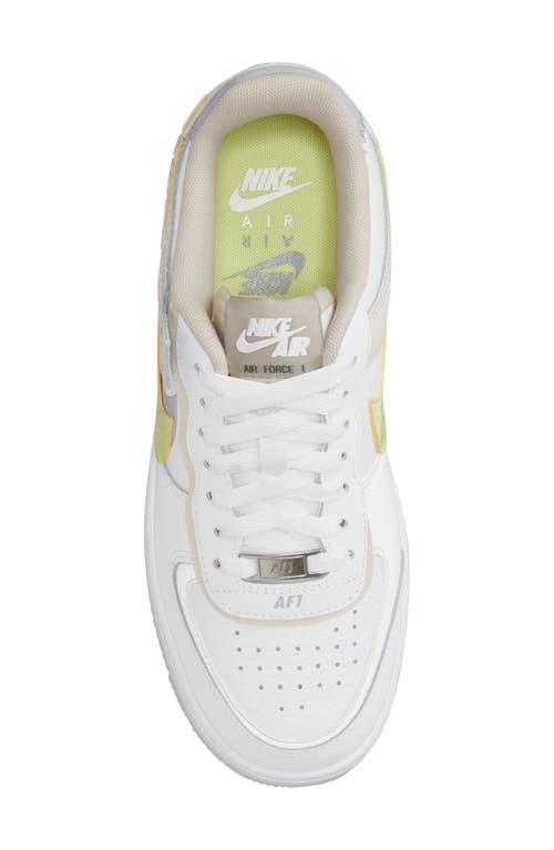 Shop Nike Air Force 1 Shadow Sneaker In White/lemon/grey