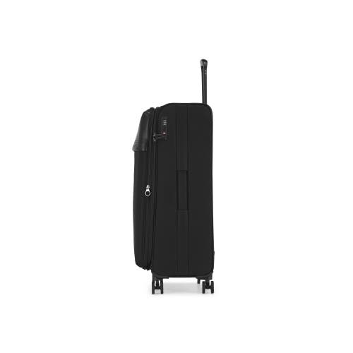 Shop Bugatti Siena Softside Check-in Large Luggage With Expansion In Black