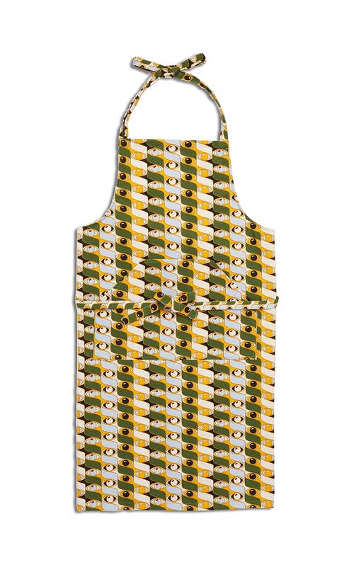 Shop La Doublej Apron With Pocket Third Eye Yellow