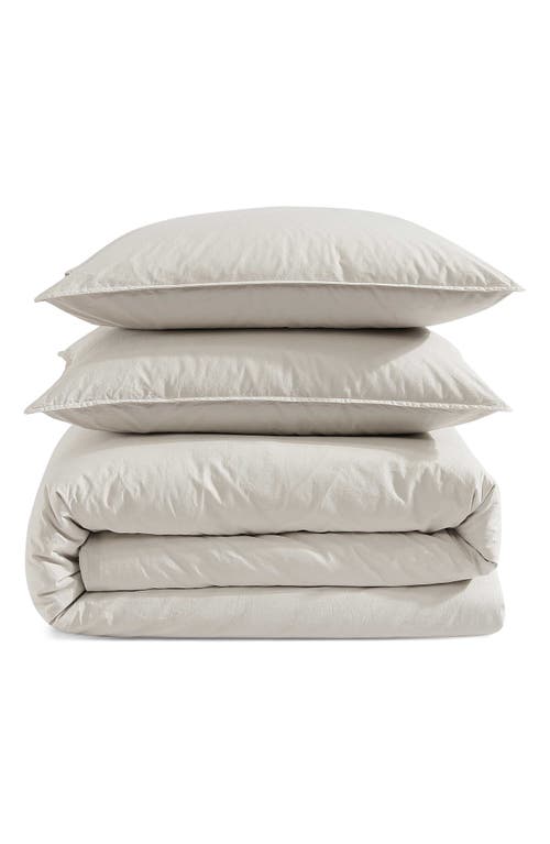 Shop Calvin Klein Washed Percale Comforter & Shams Set In Beige/tan