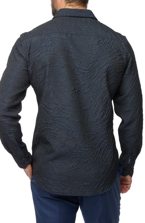Robert Graham Geoglyph Classic Fit 3d Jacquard Button-up Shirt In Sapphire