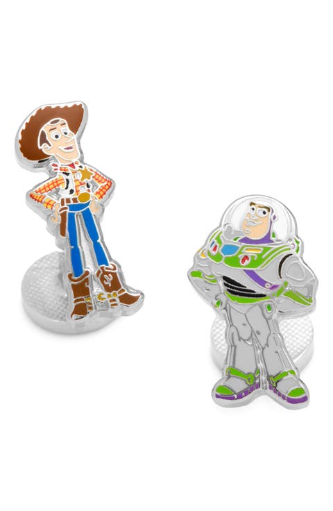 Woody & Buzz Lightyear Mismatched Cuff Links