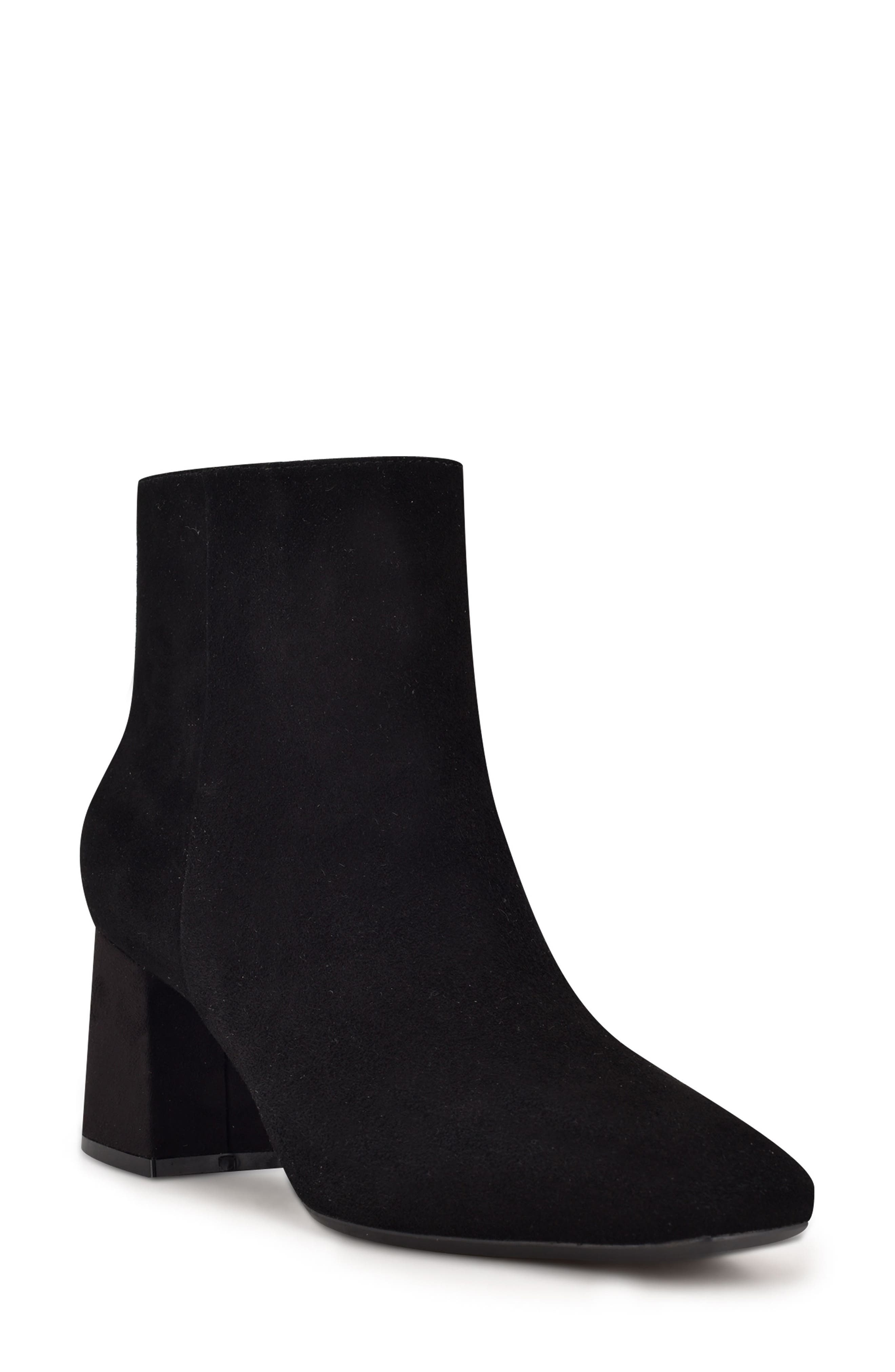 nine west black suede boots