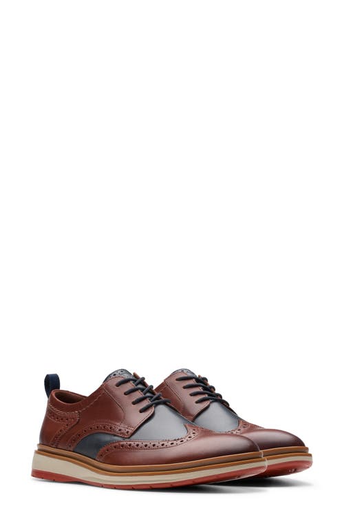 Clarks(r) Chantry Wingtip Derby in British Tan Combo