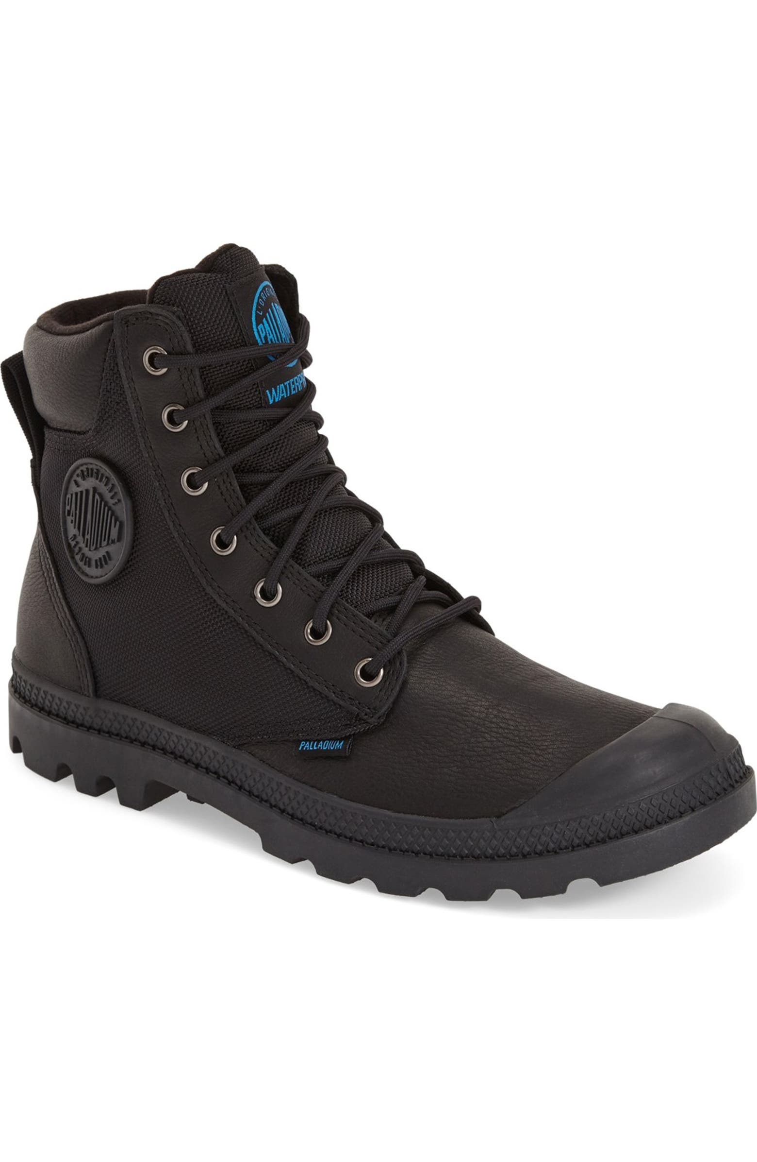 Palladium Unisex Pampa Sport Cuff WPS Boot - Waterproof, Black Nubuck, 11.5 Women/10 Men