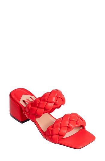 Shop Ninety Union Twist Slide Sandal In Red