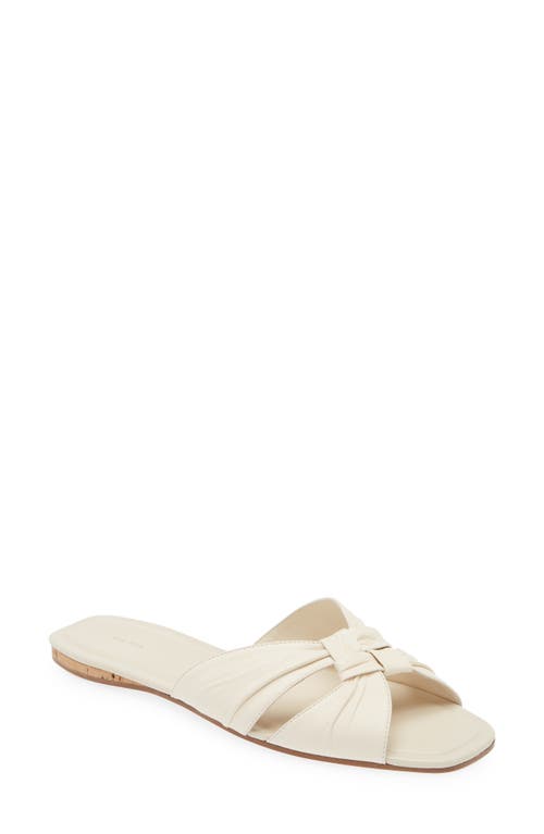 The Row Soft Knot Slide Sandal Blanc at Nordstrom,