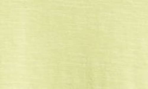 Apny Layered Hem Cotton Slub Top In Kiwi