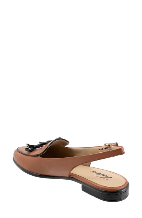 Trotters Lillie Slingback Loafer In Cognac/black