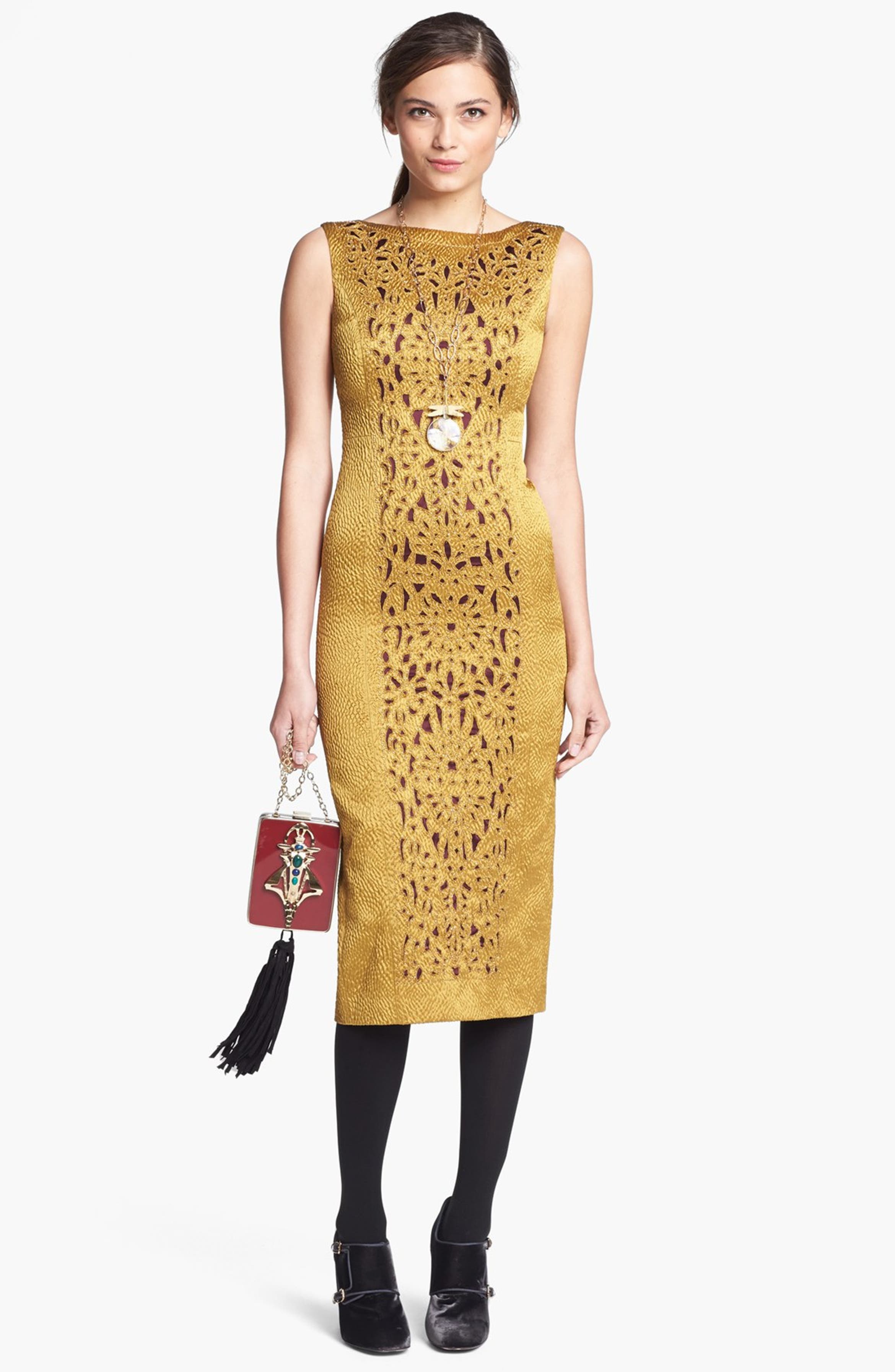 Tory Burch 'Birdie' Cotton Blend Midi Dress | Nordstrom