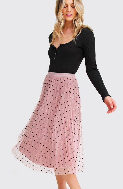Belle & Bloom Mixed Feeling Reversible Skirt In Pink