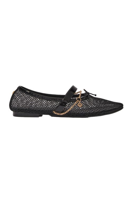 Shop Maje Mesh Ballet Flats In Black