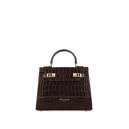 Teddy Blake Kim Croco 9" In Croco Dark Brown