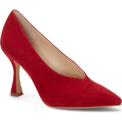 Vince Camuto Ishani Pointy Toe Pump- Red