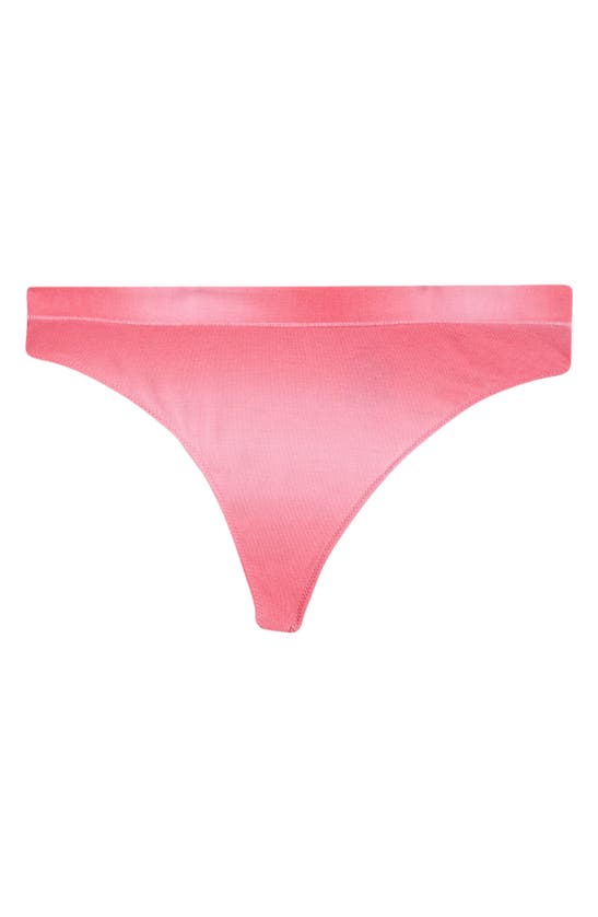 Shop Meundies Feelfree Thong In Pink Ombre