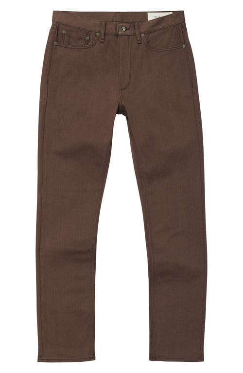 Shop Rag & Bone Fit 4 Authentic Stretch Straight Leg Jeans In Brown