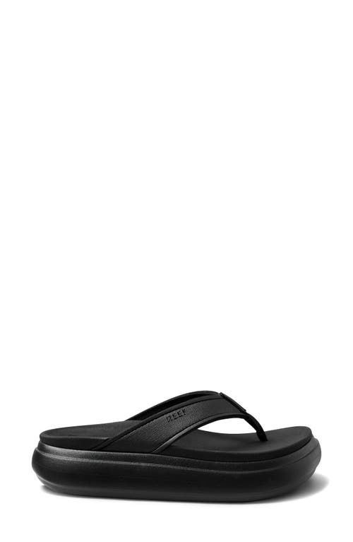 Shop Reef Cushion Bondi Flip Flop In Black/black