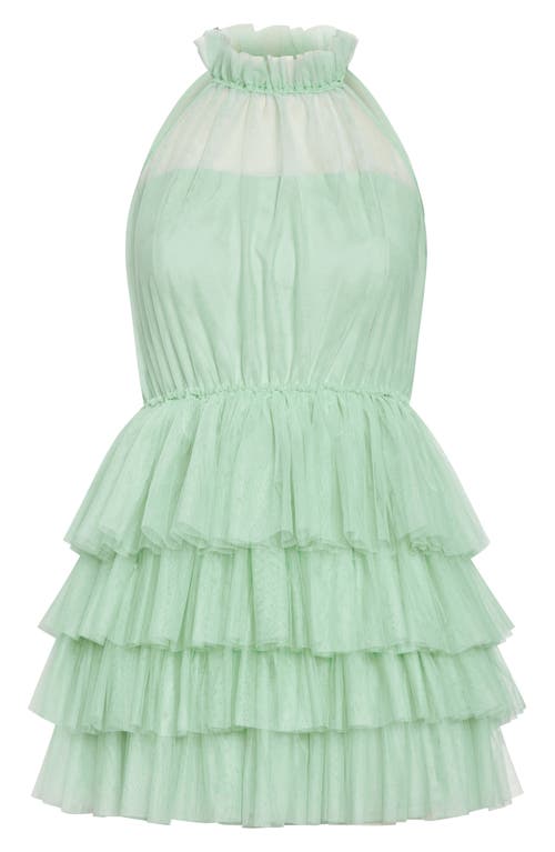 Shop City Chic Jude Ruffle Minidress In Minty