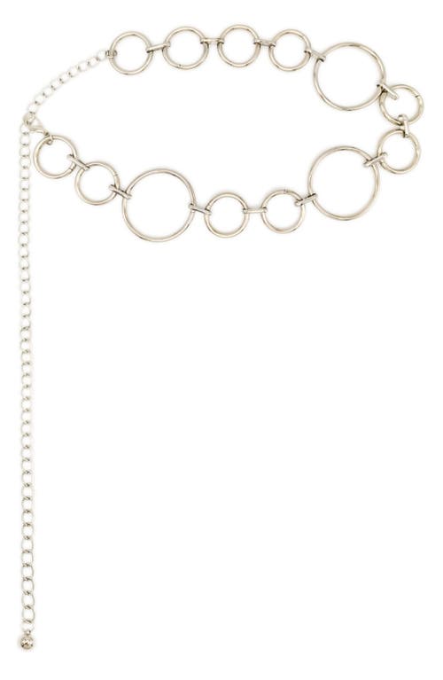 Petit Moments Circle Chain Belt in Silver at Nordstrom