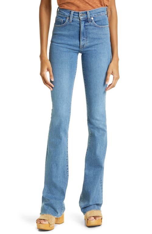 Veronica Beard Cameron Raw Hem Bootcut Jeans in Stargazer