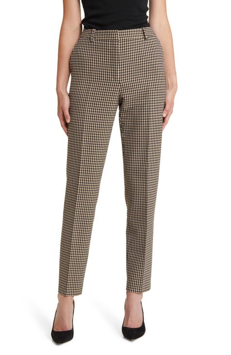 Spanx The Perfect Pant, Kick Flare In Houndstooth Jacquard in White