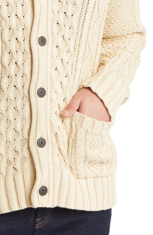 Shop L.l.bean Signature Cotton Fisherman Sweater In Beige